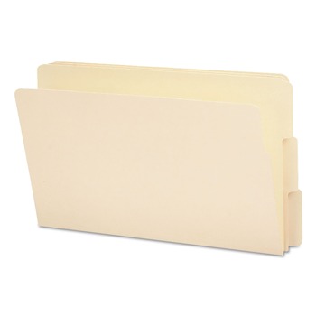 Smead 27134 0.75 in. Expansion 9 in. High Front Heavyweight End Tab Folders - Manila/Legal (100/Box)