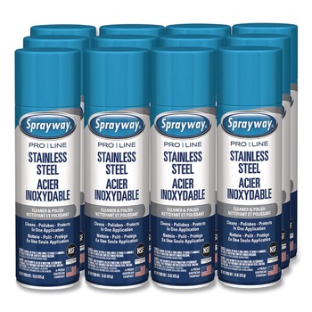 PRODUCTS | Sprayway PRO LINE 1000058639 15 oz Stainless Steel Cleaner and Polish (12/Carton)