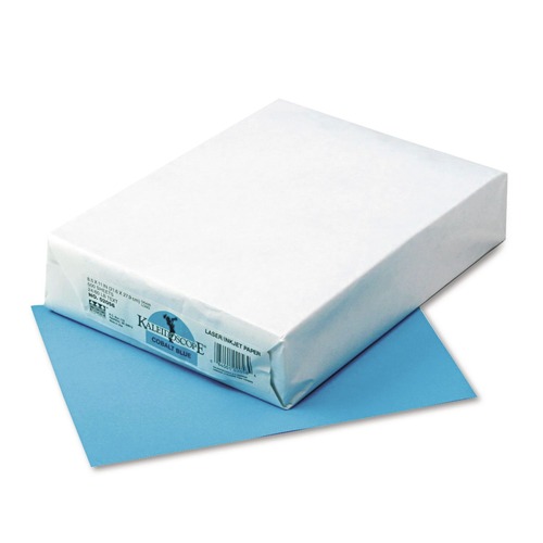 Copy & Printer Paper | Pacon P102056 24 lbs. 8-1/2 in. x 11 in. Kaleidoscope Multipurpose Colored Paper - Cobalt Blue (500/Ream) image number 0