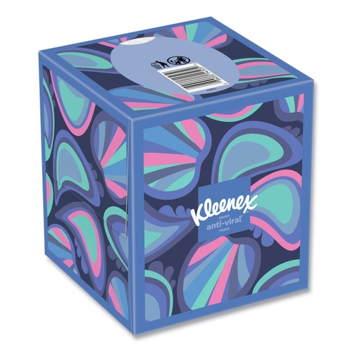 Paper Towels and Napkins | Kleenex 54505 Anti-Viral 3-Ply Facial Tissue - White (27/Carton) image number 0