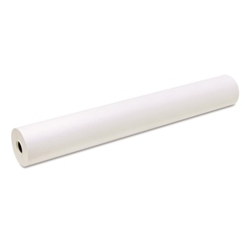 COPY AND PRINTER PAPER | Pacon P4765 24 in. x 200 ft. 35 lb Cover Weight Easel Rolls - White (1-Roll)