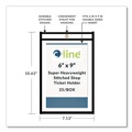 Report Covers & Pocket Folders | C-Line 46069 Super Heavy-Duty Top Load 6 in. x 9 in. Insert Stitched Shop Ticket Holders - Clear Front, Black Border (25/Box) image number 6