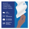  | Scott 07805 Essential 3.55 in. x 1000 ft. 2-Ply Septic Safe JRT Jumbo Roll Bathroom Tissue - White (12 Rolls/Carton) image number 10