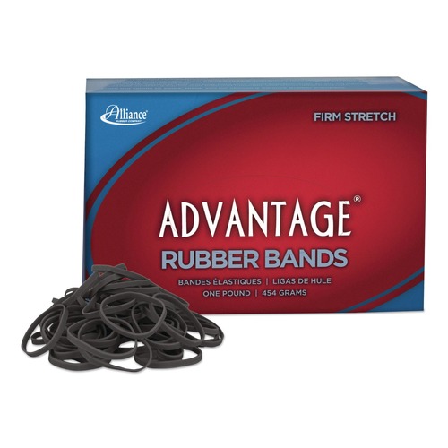 Rubber Bands | Alliance 57305 0.04 in. Gauge Multi-Purpose Rubber Band - Black/Size 30 (1/Box) image number 0