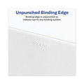 Back to School Sale | Avery 01426 11 x 8.5 Avery Style Preprinted Legal Exhibit Side Z 26-Tab Index Dividers - White (25/Pack) image number 2