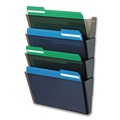 Desktop Organizers | Deflecto 73402 DocuPocket 13 in. x 4 in. 4 Sections Letter Size Stackable Four-Pocket Wall File - Smoke image number 5