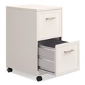 Office Filing Cabinets & Shelves | Alera 26414 Two-Drawer Mobile Vertical File 2 Letter-Size File Drawers 14.25 x 18 x 26.7 - Pearl White image number 3