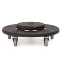 Trash & Waste Bins | Suncast Commercial TCUDOLLY2A 20.75 in. x 6.5 in. 350 lbs. Capacity Utility Trash Can Dolly - Black (2/Pack) image number 0