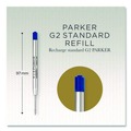Pens | Parker 1950368 Parker Fine Conical Tip Ballpoint Pens Refill - Blue Ink image number 2
