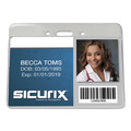 Label & Badge Holders | SICURIX BAU47810 Sicurix 4 in. W x 3 in. H Horizontal Proximity Badge Holder - Clear (50/Pack) image number 4