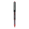 Pens | uni-ball 60117 VISION Extra-Fine 0.5 mm Stick Roller Ball Pen - Red Ink Gray/Red Barrel (1-Dozen) image number 1