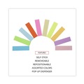 Sticky Notes & Post it | Universal UNV99026 1/2 in.x 2 in. Self-Stick Page Tabs - Assorted Colors (500/Pack) image number 6