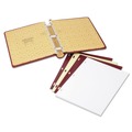 Notebooks & Pads | Wilson Jones W0396-11 11 in. x 8.5 in. 250 Sheets 1-Subject Unruled Looseleaf Corporation Minute Book - Red/Gold Cover image number 2