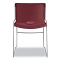 Office Chairs | HON H4041.MB.Y Olson Stacker 300 lbs. Capacity 17.75 in. Seat Height High Density Chair - Mulberry/Chrome (4/Carton) image number 5