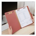 Just Launched | Universal UNV10270T 6-Section 2-Divider Pressboard Classification Folders - Letter, Red (10/Box) image number 2