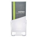 Desk Shelves | Deflecto 77501 4.25w x 3.25d x 7.75h Leaflet Size DocuHolder for Countertop/Wall-Mount - Clear image number 3