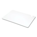 Breakroom Supplies | San Jamar CB152012WH Cut-N-Carry 20 in. x 15 in. x 0.5 in. Plastic Color Cutting Boards - White image number 1