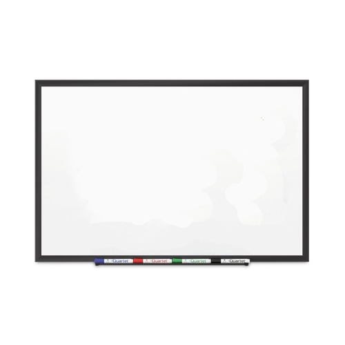 White Boards | Quartet 2544B Classic Series 48 in. x 36 in. Porcelain Magnetic Dry Erase Board - White Surface/Black Aluminum Frame image number 0