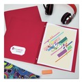 Just Launched | Avery 47979 0.5 in. Capacity 11 in. x 8.5 in. Prong Fastener Two-Pocket Folder - Red (25/Box) image number 4