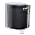 Paper & Dispensers | Scott 09989 10.3 in. x 9.3 in. x 11.9 in. Roll Control Center Pull Towel Dispenser - Smoke/Gray image number 0