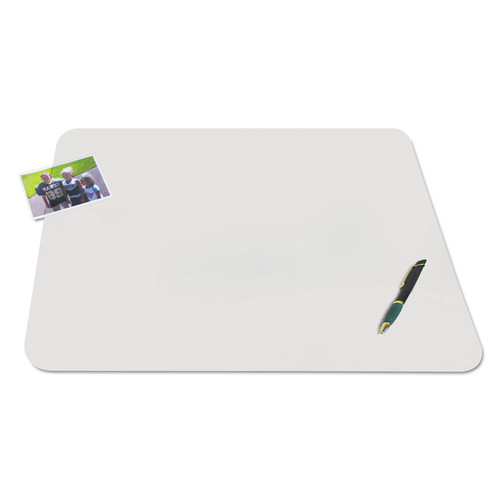 Desk Accessories & Office Organizers | Artistic 60640MS 36 in. x 20 in. KrystalView Desk Pad with Antimicrobial Protection - Matte Finish, Clear image number 0
