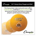 Breakroom Supplies | Champion Sports PG85HD 8.5 in. Diameter Heavy Duty Playground Ball - Yellow image number 3