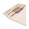 File Folders | Smead 35511 2 in. Capacity 1-Fastener File Backs - Letter Size/Manila (100/Box) image number 2