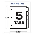 Just Launched | Avery 75500 Print and Apply Index Maker 11 in. x 8.5 in. Clear Label Sheet Protector Dividers with 5 White Tabs (1/Set) image number 5