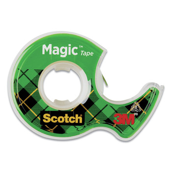 Scotch 119 1 in. Core 0.5 in. x 66.66 ft. Magic Tape in Handheld Dispenser - Clear (1-Roll)