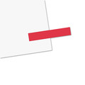 Page Flags | Redi-Tag B20022 Removable/Reusable Page Flags - Red (300/Pack) image number 1