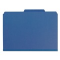 File Folders | Smead 21541 1 in. Expansion Assorted 1/3-Cut Tabs Letter Size Expanding Recycled Heavy Pressboard Folders - Dark Blue (25/Box) image number 0