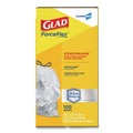 Trash Bags | Glad 70427 ForceFlex 13 Gallon 0.72 mil 23.75 in. x 24.88 in. Tall Kitchen Drawstring Trash Bags - Gray (100/Carton) image number 3