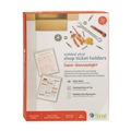 Back to School Sale | C-Line 80912 Super Heavy-Duty Top Load 9 in. x 12 in. Insert Clear Vinyl Shop Ticket Holders - Clear Front (50/Box) image number 4