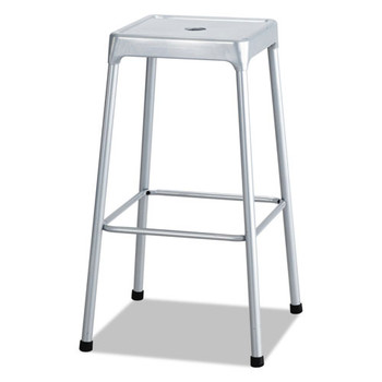 OFFICE CHAIRS | Safco 6606SL 29 in. Bar-Height Backless Steel Stool, Supports Up to 250 lb - Silver