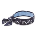 Safety & First Aid | Ergodyne 12564 Chill-Its 6700CT One Size Fits Most Cooling Bandana PVA Tie Headband - Navy Western image number 0