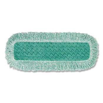 CLEANING CLOTHS | Rubbermaid Commercial FGQ41800GR00 18 in. Microfiber Dust Pad with Fringe - Green