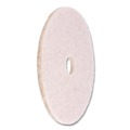 Sponges & Scrubbers | Boardwalk BWK4021NHE 21 in. Diameter Natural Hog Hair Burnishing Floor Pads - Tan (5/Carton) image number 2