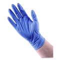 Disposable Gloves | Boardwalk 380MBXA 380 Series 4 mil Thick 9.5 in. Long Powder-Free Disposable General-Purpose Nitrile Gloves - Medium, Blue (100/Box) image number 8