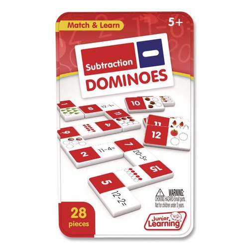 Office & Office Supplies | Junior Learning Inc JL482 Ages 5 to 10 Subtraction Dominoes image number 0