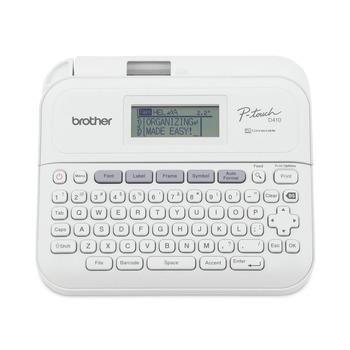 Brother P-Touch PTD410 P-Touch PT-D410 8.9 in. x 3.9 in. x 12.3 in. 20 mm/s Advanced Connected Label Maker
