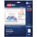 Office & Office Supplies | Avery 08383 74 lbs. 4.25 in. x 5.5 in. Photo-Quality Printable Postcards for Inkjet Printers - Glossy White (100 Cards, 4 Cards/Sheet, 25 Sheets/Pack) image number 0