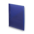 File Folders | Smead 86011 8.5 in. x 11 in. 0.5 in. Capacity Double-Prong Fastener Clear Front Poly Report Cover - Clear/Blue (5/Pack) image number 1