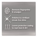 All-Purpose Cleaners | WEIMAN 92A 1-Ply 7 in. x 8 in. Stainless Steel Wipes - White image number 2