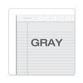Notebooks & Pads | TOPS 63160 (50) Pastel Gray 8.5 in. x 11.75 in. Sheets Wide/Legal Rule Prism plus Colored Writing Pads (12/Pack) image number 1