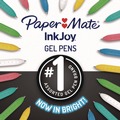 Pens | Paper Mate 2173765 0.7 mm Medium InkJoy Gel Bright Retractable Pen - Assorted Ink/Barrel Colors (6/Pack) image number 3
