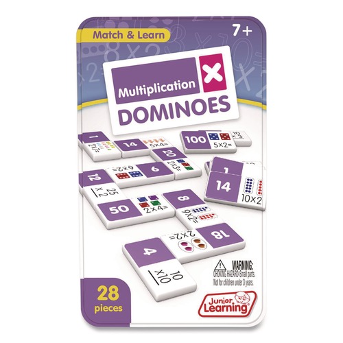 Office & Office Supplies | Junior Learning Inc JL483 Ages 7 to 9 Multiplication Dominoes image number 0