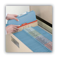 File Folders | Smead 21530 1 in. Expansion Assorted 1/3-Cut Tabs Letter Size Expanding Recycled Heavy Pressboard Folders - Blue (25/Box) image number 7