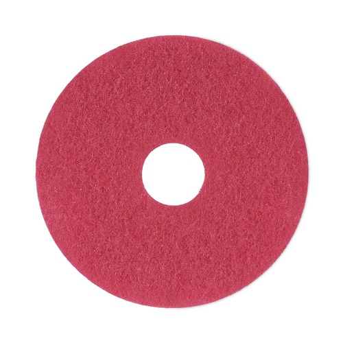 Just Launched | Boardwalk BWK4013RED 13 in. Diameter Buffing Floor Pads - Red (5/Carton) image number 0