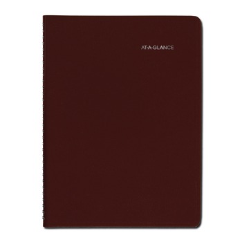 PRODUCTS | AT-A-GLANCE G520-14 12-Month: Jan 2026 to Dec 2026 11 in. x 8 in. Vertical-Column Format DayMinder Weekly Appointment Book - Burgundy Cover