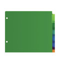 Dividers & Tabs | Avery 11901 Big Tab 11 in. x 8.5 in. 8-Tab Insertable Plastic Dividers - Assorted (1-Set) image number 2